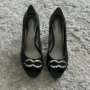 Croft & Barrow black 3 inch heels size 8